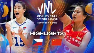 Czechia  vs. China  - Highlights | Week 2 | Women's VNL 2025