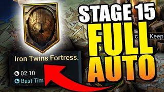 Iron Twins STAGE 15 FULL AUTO TEAM! | Raid: Shadow Legends (Test Server)