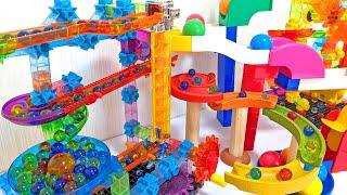 Marble run race   Summary video of over 10 types of Colorful marble .Compilation  long video !