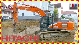 HITACHI ZX250LCN & Mercedes, Baugrube Neue Ortsmitte Waiblingen-Neustadt, 2024. #1 #excavator