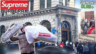 Supreme x Burberry SS22 NYC In Store Vlog | Spending $3,500 On Boxlogos And More!