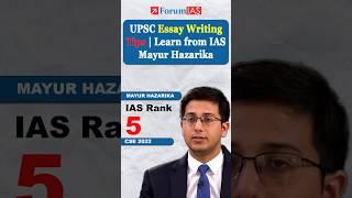 UPSC Essay Writing Tips  Learn from IAS Mayur Hazarika 02