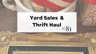 Budget-Friendly Home Decor: My Small Yard Sale and Thrift Haul!