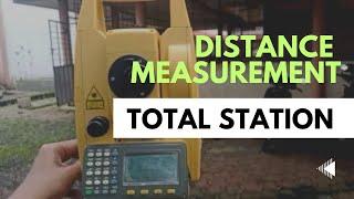 Measurement of distances b/w points using Total Station: Surveying practical