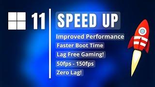 How to Make Windows 11 Faster | Speed Up Windows 11 | Optimize Windows 11 for Gaming! | (2024)