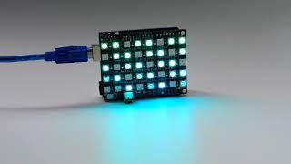 40 RGB LED WS2812 Pixel Matrix  Shield for Arduino