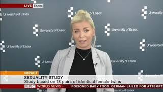 Finger length ratios predict sexuality? - BBC World TV, 23 October 2018