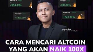 Cara mencari altcoin yang akan naik 100× by alvesting AC