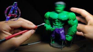Как слепить Халка и пластилина? ЛЕПКА ХАЛК МАРВЕЛ ClayHobby №78