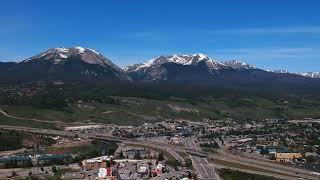 Dillon, Colorado with view of the mountains and the city