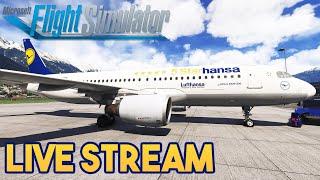 Microsoft Flight Simulator 2024 - LUFTHANSA OPS Fenix A320SL EDDL - LOWI (SU2)