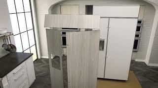 Monogram Side-by-Side Refrigerator Standard Panel Installation