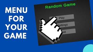 Create MAIN MENU For Your Game QUICKLY in Unity