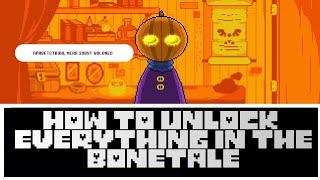 Bonetale: Sans vs Frisk | unlocking every item in the game | разблокировка всех вещей в игре