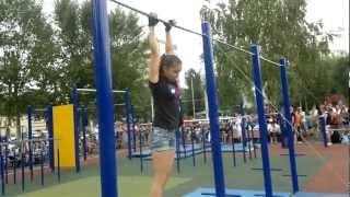 Girl Workout Kazan Russia / Девушка воркаут Казань, турник