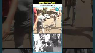 BJP Workers Vandalize Barriers During 'Bengal Bandh' Protest In Kolkata