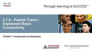 Курс Молодого Бойца Cisco Часть 1 2021 CCNA 1 ITN 2.7.6 Packet Tracer – Implement Basic Connectivity