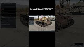 how to kill the KV1 for noobs #warthunder #warthundertanks #gaijin #gaming