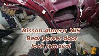 Nissan Almera  N15, 1995-2000  rear power door lock removal