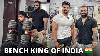 I trained With THE BENCH PRESS KING OF INDIA  CAN ANYONE BEAT HIM ?