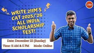 2IIM's All India Scholarship test | CAT 2025/'26