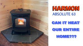 Harmon Absolute 63 Pellet Stove.  Can It Heat Our Entire Home?