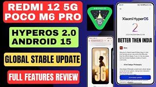 Redmi 12 5G/POCO M6 Pro Global Stable Update Release/Full Features Review/25+ New Features/Animation