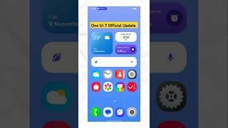 Samsung One UI 7 official update  with all new features and changes.  #samsung #oneui7