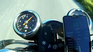 MZ ETZ 250 - ON BOARD SPRINT/ACCELERATION 0-120km/h GPS DRAG RACER