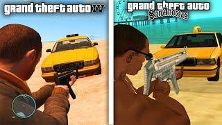 (2004 - 2008) сравнение повреждений машин [GTA SAN ANDREAS vs GTA IV]