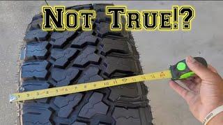 FURY Tire true size