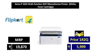 Xerox P 3025 Multi function WiFi Monochrome Printer  White, Toner Cartridge