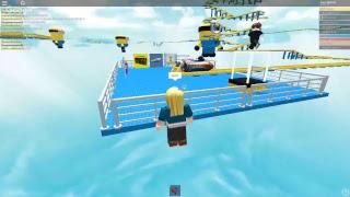 (ROBLOX) Rocket Cart Ride into the Minions for ADMIN!