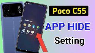 Poco c55 me app hide kaise karen/Poco c55 app hide setting kaise kare/Apps hide