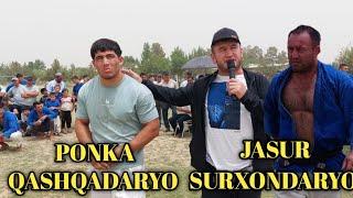 PONKA QASHQADARYO JASUR SURXONDARYO SIZLAR KUTGAN KURASH 2023 Y 10 IYUN