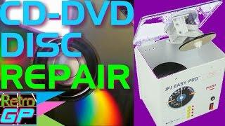 CD DVD Disc Repair with the JFJ EASY PRO - Review and Demo - Retro GP