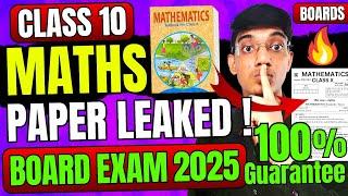 MATHS PAPER LEAKED BOARD 2025  CLASS 10