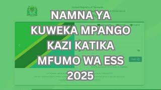 Namna ya Kuweka Mpango Kazi Katika Mfumo wa ESS #2025