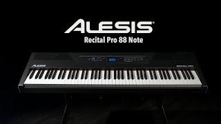 Alesis Recital Pro 88 Note Digital Piano | Gear4music demo