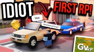 IDIOT tries to roleplay in Greenville RP for the FIRST TIME! Kinda…  (Greenville Roblox)