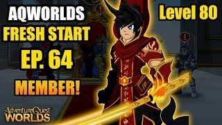 AQW Freshstart Episode 64 - BUYING MEMBERSHIP AND FARMING!!