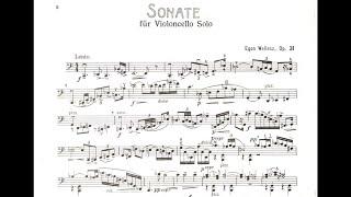 Egon Wellesz - Sonata for Solo Cello (Audio + Score)