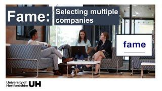 FAME: Selecting multiple companies