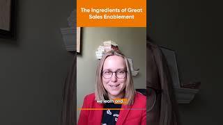The Ingredients of Great Sales Enablement! ️