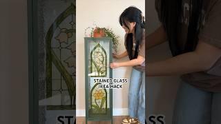 Begging you to try stained glass paint this spring and summer! What do you think of this IKEA hack?