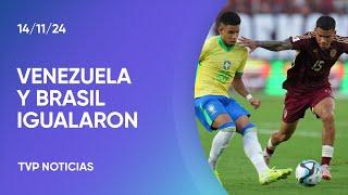 Eliminatorias: Venezuela 1-1 Brasil