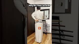 How to Make Men’s Kimono Look Horrible