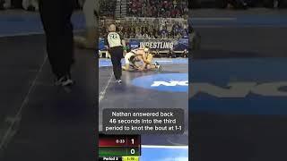 Brother v Brother wrestling match for an NCAA title 