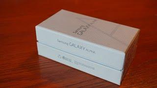 Unboxing: Samsung Galaxy Alpha silber (Sleek Silver) | deutsch