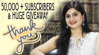 Celebrating 50K Subscribers and Giveaway | Kanak's Kitchen
